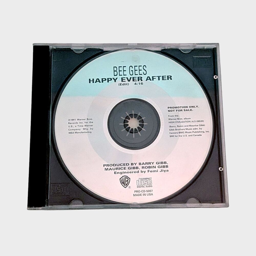 Bee Gees Happy Ever After CD Promo Single Rare 1991 Love Ballad Collectible 90s